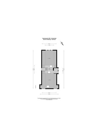 Plattegrond - Keizersgracht 584-586, 1017 EN Amsterdam - 218_212_Keizersgracht 586 - Amsterdam - Derde verdieping - Voorkant - 2D.jpg